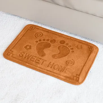 Килимок sweet home для ванної кімнати - помаранчевий<article>MALVA