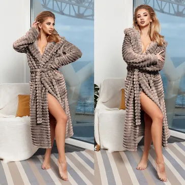 Жіночий халат 'еліт' - мокко<article>MALVA