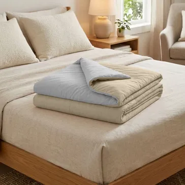 Літня ковдра 'крижана спека' - бежево-сірий<article>MALVA