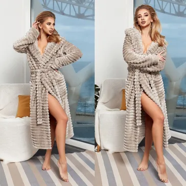 Жіночий халат 'еліт' - кавовий<article>MALVA