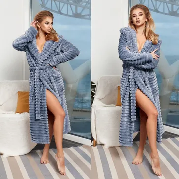 Жіночий халат 'еліт' - попелястий<article>MALVA