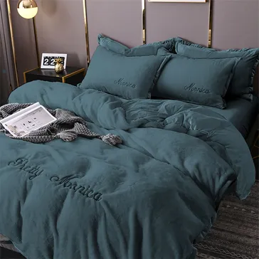 Комплект постільної білизни велюр Базилік<article>MALVA