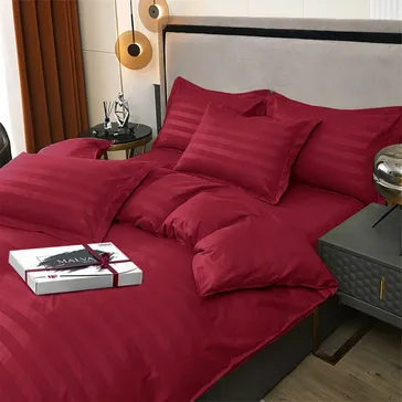 Комплект постільної білизни італійський сатин Вишня<article>MALVA