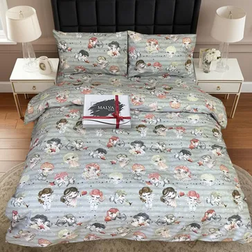 Комплект постільної білизни бязь gold Іксерія<article>MALVA