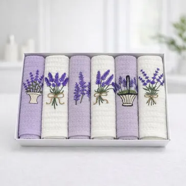Набір вафельних кухонних рушників 'лавандін'<article>MALVA