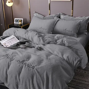 Комплект постільної білизни велюр Кардамон<article>MALVA