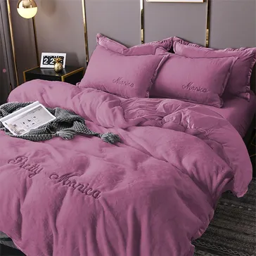 Комплект постільної білизни велюр Ваніль<article>MALVA