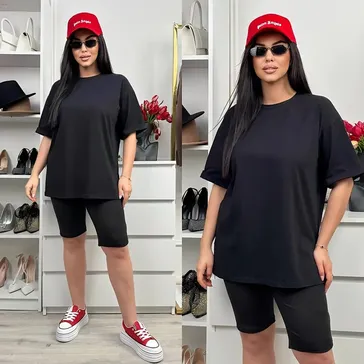 Жіночий домашній костюм 'літо' - чорний<article>MALVA