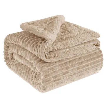 Плед бамбук-овчина - кавовий<article>MALVA