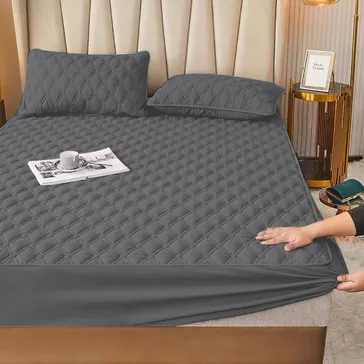 Прошитий наматрацник «стиль» - графітовий<article>MALVA